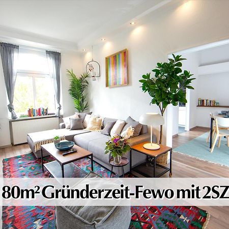 80M2 3R Wohnung Mit Privatem Parkplatz, Kingsize Betten, Smart-Tv, Etc Erfurt Luaran gambar