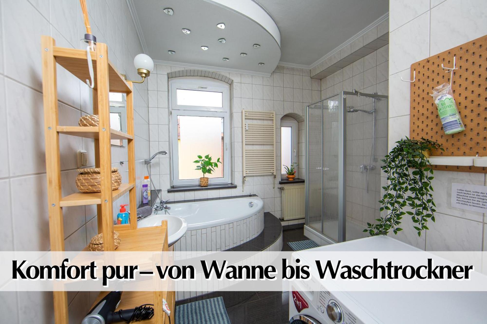 80M2 3R Wohnung Mit Privatem Parkplatz, Kingsize Betten, Smart-Tv, Etc Erfurt Luaran gambar