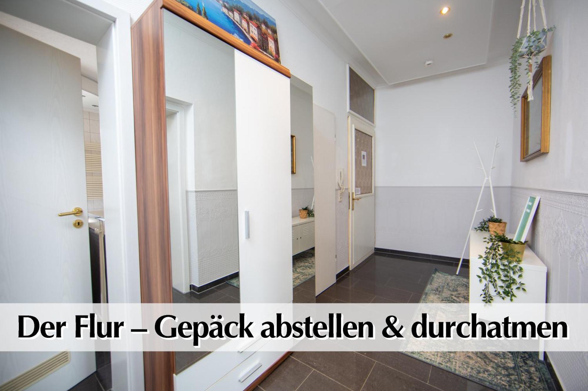 80M2 3R Wohnung Mit Privatem Parkplatz, Kingsize Betten, Smart-Tv, Etc Erfurt Luaran gambar
