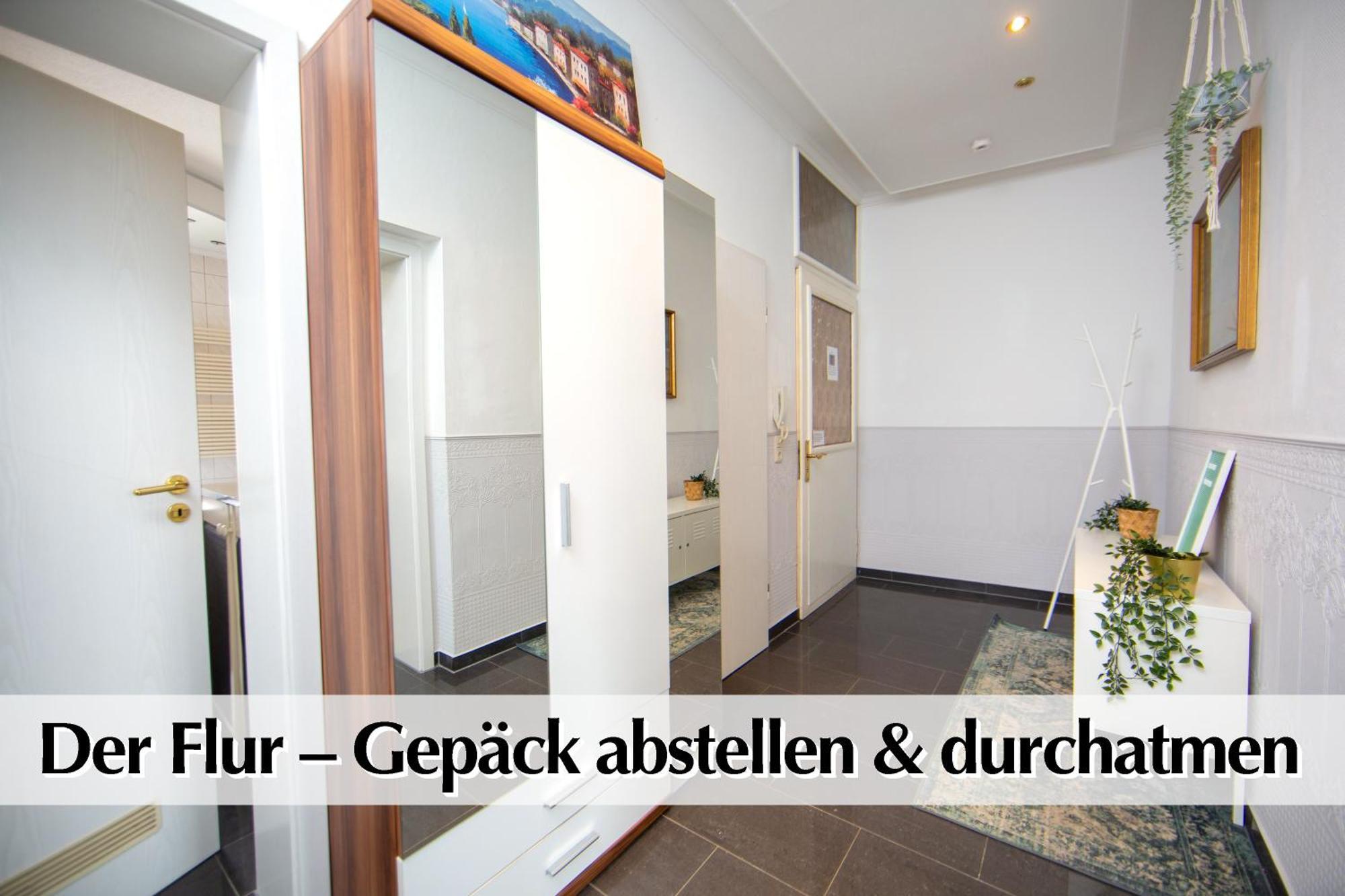 80M2 3R Wohnung Mit Privatem Parkplatz, Kingsize Betten, Smart-Tv, Etc Erfurt Luaran gambar